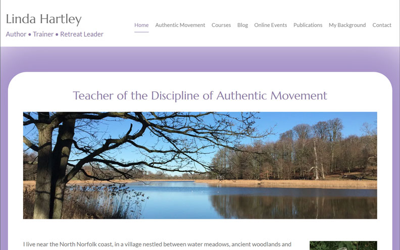 Linda Hartley, Teacher of the Discipline of Authentic Movement